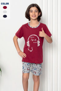 CHR 12263 bordo piżama chłopieca piżama hurt wólka hurtownia piżam dla dzieci producent piżam