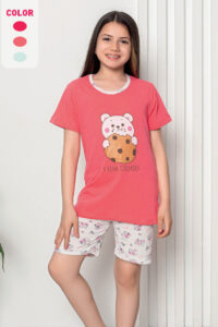 CHR 12264 koral piżama dziewczeca piżama hurt wólka hurtownia piżam dla dzieci producent piżam