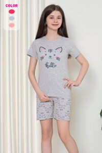 CHR 12266 szara piżama chłopieca piżama hurt wólka hurtownia piżam dla dzieci producent piżam