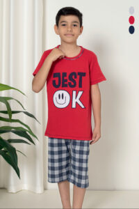 CHR 12269 czerwony piżama chłopieca piżama hurt wólka hurtownia piżam dla dzieci producent piżam
