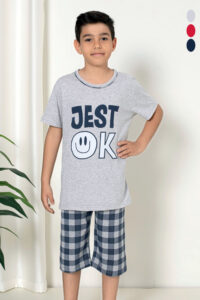 CHR 12269 szary piżama chłopieca piżama hurt wólka hurtownia piżam dla dzieci producent piżam