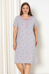 CHR 6321 tanie koszule nocne duże rozmiary hurtownia bielizny wólka producent koszul nocnych koszule nocne plus size hurt